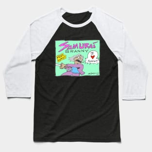 Kam Komics_SamuraiGranny_tshirt Baseball T-Shirt